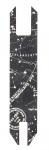 Шкурка-наклейка Fox Pro Galaxy (Созвездие), черная