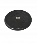 Диск обрезиненный Starfit BB-202 d=26 мм, стальная втулка, черный, 5 кг