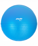 Мяч гимнастический полумассажный Starfit GB-201 65 см, антивзрыв, синий