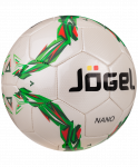 Мяч футбольный Jögel Nano JS-210, №5, белый/зеленый/красный (5)
