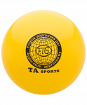Мяч для художественной гимнастики RGB-101, 15 см, желтый