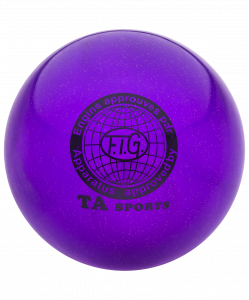 Мяч для художественной гимнастики RGB-102, 19 см, фиолетовый, с блестками ― купить в Москве. Цена, фото, описание, продажа, отзывы. Выбрать, заказать с доставкой. | Интернет-магазин SPORTAVA.RU