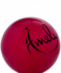 Мяч для художественной гимнастики Amely 19 см, бордовый