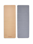 Коврик для фитнеса и йоги Atemi OMP-AYM2B, TPE, 173x61x0,4 см, серый/розовый