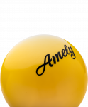 Мяч для художественной гимнастики Amely AGB-101, 19 см, желтый