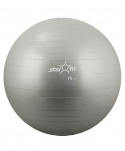 Мяч гимнастический Starfit GB-101 (75 см, серый, антивзрыв) ― купить в Москве. Цена, фото, описание, продажа, отзывы. Выбрать, заказать с доставкой. | Интернет-магазин SPORTAVA.RU