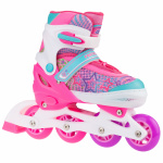 Раздвижные роликовые коньки Alpha Caprice Fantastic Pink (со сменными лезвиями) (L(37-40))