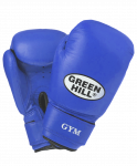 Перчатки боксерские Green Hill GYM BGG-2018, 10oz, кожа, синие