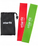 Мини-эспандеры Starfit ES-206, малиновый/лаймовый, 2 шт