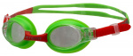 Очки для плавания Atemi, дет., силикон (зел/красн), M304