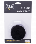 Бинт боксерский Everlast 4455BPU, 2.75м, х/б, черный