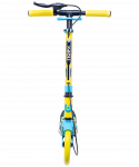 БЕЗ УПАКОВКИ Самокат Ridex 2-колесный Rank 200 мм, ручной тормоз, желтый/голубой
