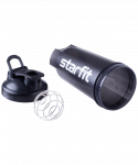Шейкер с металлическим венчиком Starfit FB-200, сферическое дно, серый/черный