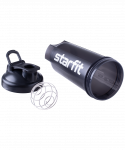 Шейкер Starfit FB-200, с металлическим венчиком, серый/черный