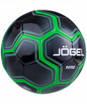 Мяч футбольный Jögel Intro №5, черный/зеленый (5)
