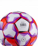 Мяч футбольный Jögel Derby №5, белый/фиолетовый/оранжевый (5)