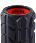 УЦЕНКА Ролик массажный Starfit FA-509, 33x13,5 cм, высокая жесткость, черный/оранжевый