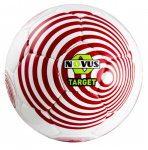 Мяч футбольный Novus TARGET, PVC, бел/красн, р.5 , р/ш, окруж 68-71
