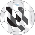 Мяч футбольный Umbro VELOCE SUPPORTER BALL, 20981U-GZY бел/т.сер/чер/гол, размер 5