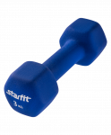 Гантель неопреновая Starfit DB-201 3 кг, синий