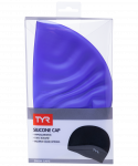 Шапочка для плавания TYR Wrinkle Free Silicone Cap, силикон, LCS/510, фиолетовый