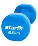 УЦЕНКА Гантель виниловая Starfit DB-101 2,5 кг, синий