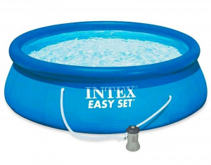 Бассейн надувной круглый Intex 28142NP EASY SET, 396х84см, фильтр-насос ― купить в Москве. Цена, фото, описание, продажа, отзывы. Выбрать, заказать с доставкой. | Интернет-магазин SPORTAVA.RU