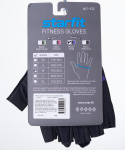 Перчатки для фитнеса Starfit WG-103, черный/фиолетовый