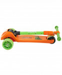 БЕЗ УПАКОВКИ Самокат Ridex 3-х колесный Juicy R, 120/80 мм, оранжевый/зеленый