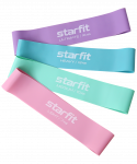 Фитнес-резинки Starfit ES-203 латекс, комплект пастель, 4 шт, эспандеры