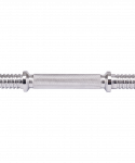 Гриф гантельный Starfit BB-107 d=25 мм, металлический, хромированный, 35 см
