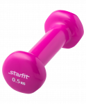 Гантель виниловая Starfit DB-101 0,5 кг, розовая
