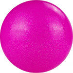 Мяч для художественной гимнастики однотонный TORRES AGP-19-10, диаметр 19см., розовый с блестками