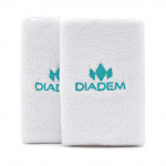 Напульсники DIADEM Logo 5, WRBAND-DBL-WH, белые (Универсальный)