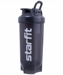 Шейкер Starfit FB-200, с металлическим венчиком, серый/черный