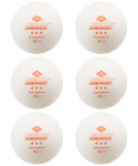 Мяч для настольного тенниса Donic 3* Exclusive, белый, 6 шт.