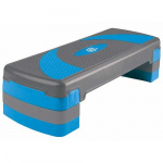 Степ-платформа Lite Weights 3-х уровневая 1810LW (79,5*30*20см, серый/голубой)