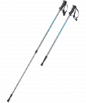 УЦЕНКА Скандинавские палки Berger Oxygen, 77-135 см, 2-секционные, серебристый/голубой