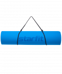 Коврик для йоги и фитнеса Starfit FM-201, TPE, 183x61x0,6 см, синий/темно-синий