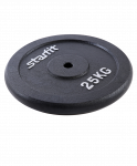 Диск чугунный Starfit BB-204 25 кг, d=26 мм, черный