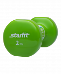 Гантель виниловая Starfit DB-101, 2 кг, зеленый