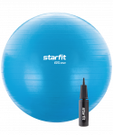 Фитбол Starfit GB-109 антивзрыв, 1000 гр, с ручным насосом, синий, 65 см