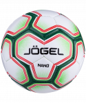 Мяч футбольный Jögel Nano, №3, белый/зеленый