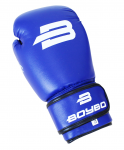 Перчатки боксерские BoyBo Basic, 6 oz, к/з, синий