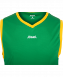 Майка баскетбольная Jögel JBT-1020-034, зеленый/желтый, детский
