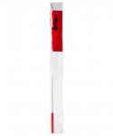 Лента для художественной гимнастики Amely AGR-301 4м, с палочкой 46 см, красный