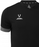 Футболка игровая Jögel DIVISION PerFormDRY Union Jersey, черный/темно-серый/белый