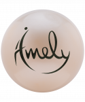 Мяч для художественной гимнастики Amely AGB-301 15 см, жемчужный