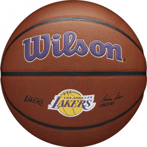 Мяч баскетбольный Wilson NBA LA Lakers WTB3100XBLAL, размер 7 (7) ― купить в Москве. Цена, фото, описание, продажа, отзывы. Выбрать, заказать с доставкой. | Интернет-магазин SPORTAVA.RU