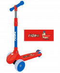 Самокат Ridex 3-колесный Juicy R 120/80 мм, красный/синий